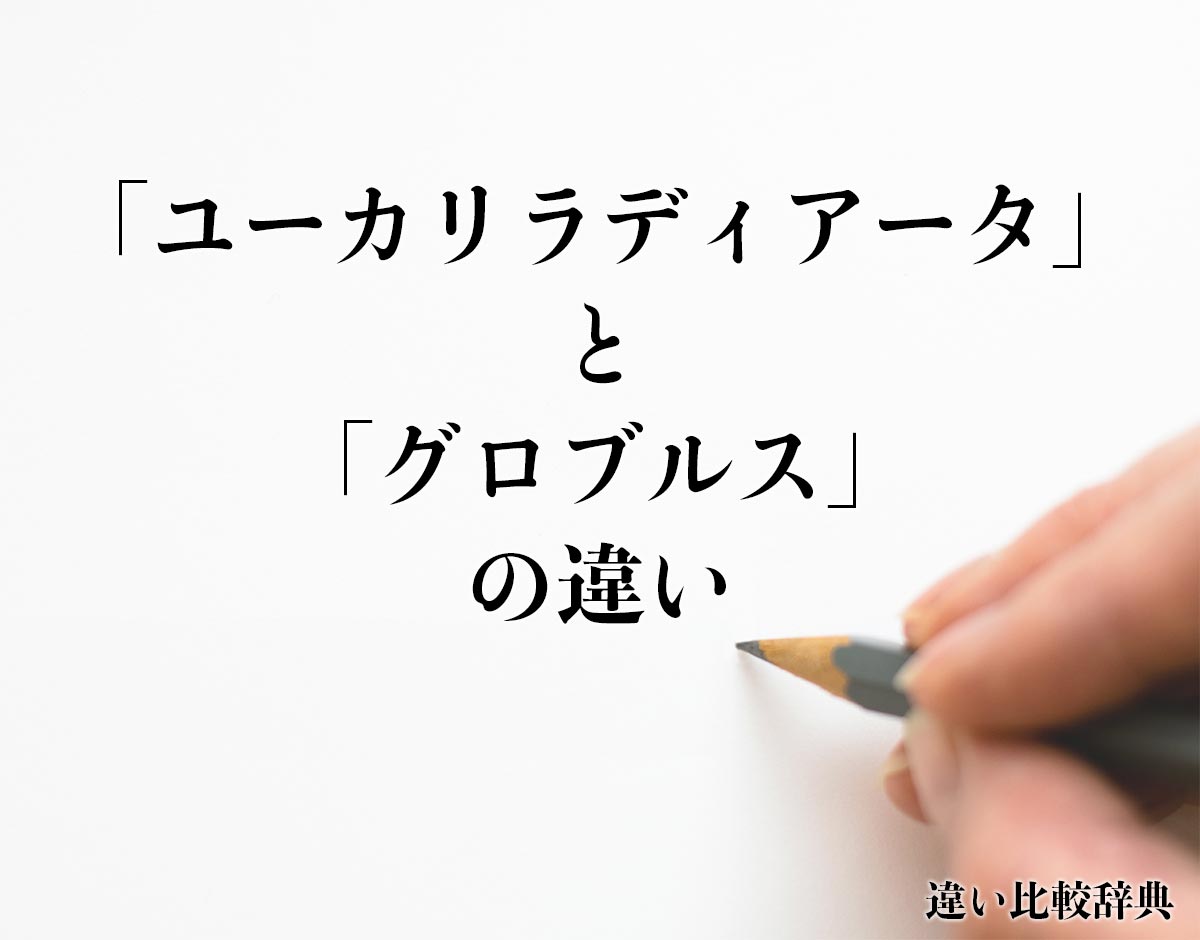 「ユーカリラディアータ」と「グロブルス」の違いとは？